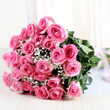 Alluring 25 Pink Roses 