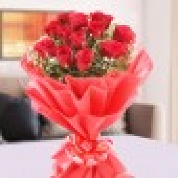 Exotic Red Roses Bouquet 