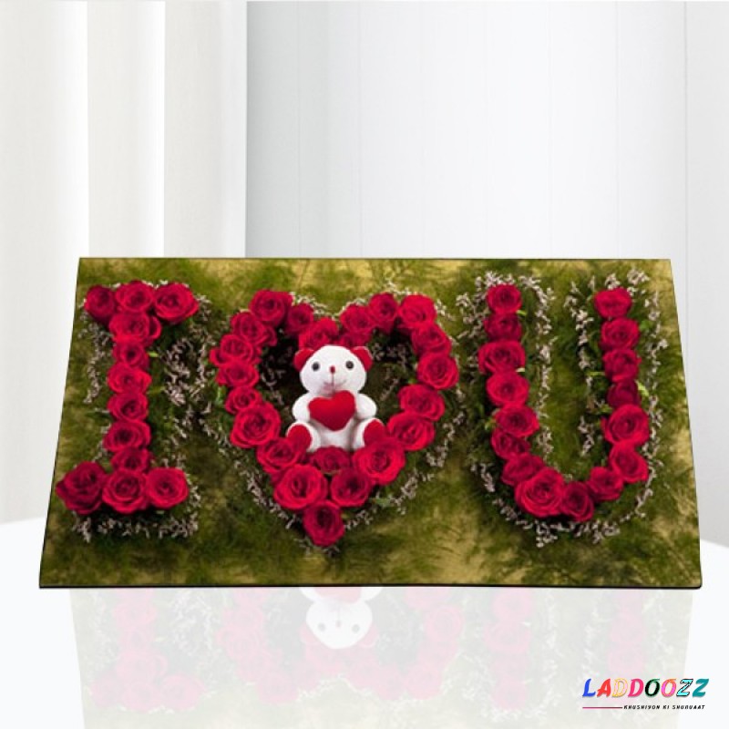 I Love You Flower Arrangement 