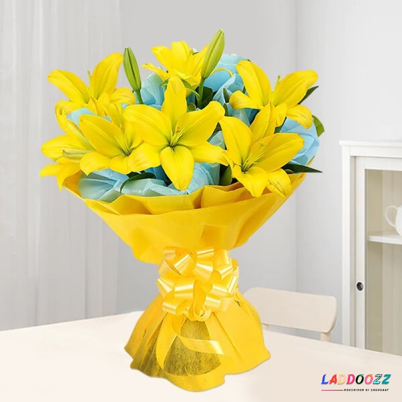 Yellow Lily Bunch 