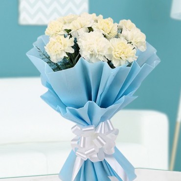 Peaceful White Carnation 