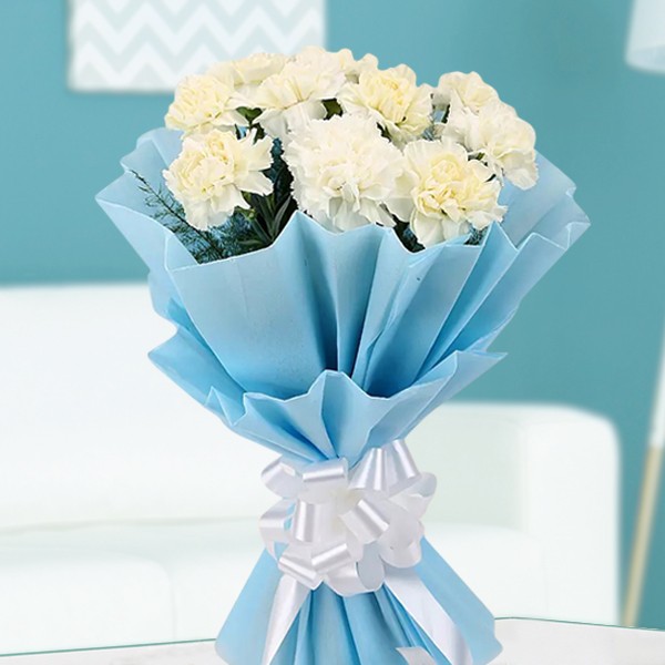 Peaceful White Carnation 
