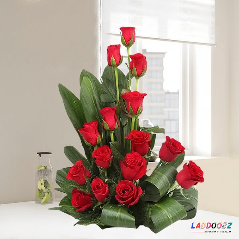 Red Roses Floral Arrangement 