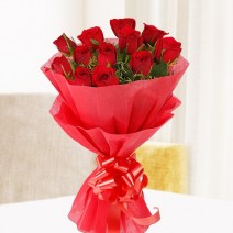 30 pink roses Flower basket