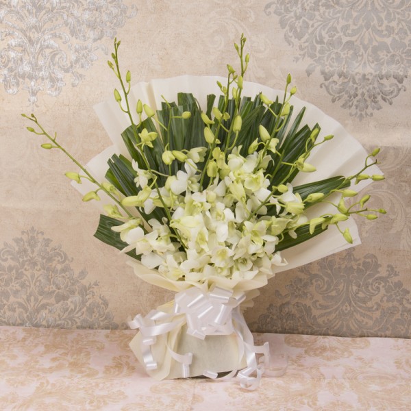 White Orchid Bouquet